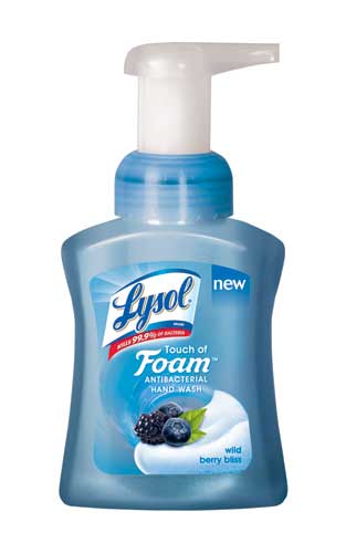 LYSOL TOUCH OF FOAM Antibacterial Hand Wash  Wild Berry Bliss